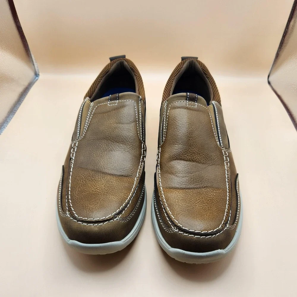 Nunn Bush Comfort Gel Loafer Shoes Mens Size 11 Brown Slip On Walking Casual